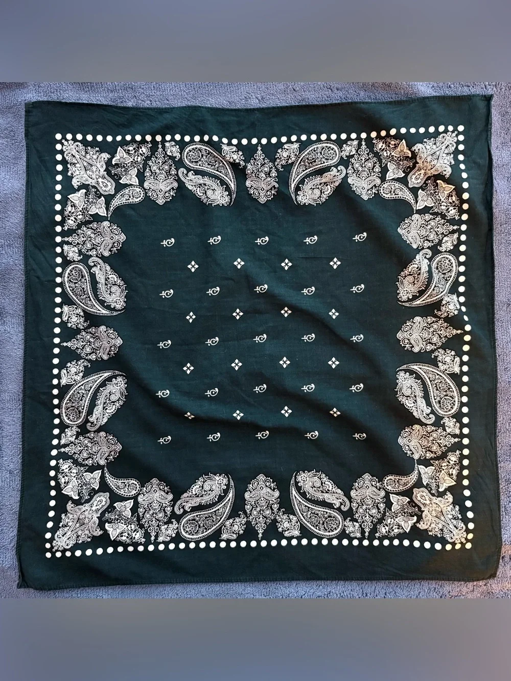 Classic Black Paisley Bandana Lightweight Classic Style